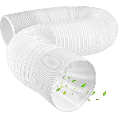 Tuyau Climatiseur Mobile, Tuyau Évacuation Climatiseur mobile Ø 150mm / 2m,Tuyau d'évacuation d'air Flexible, Tuyau d'échappement Mural pour climatisation Mobile (1/5)