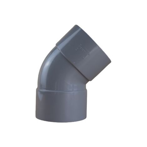 Coude PVC 45° Femelle/Femelle Ø110 - First Plast (1/5)