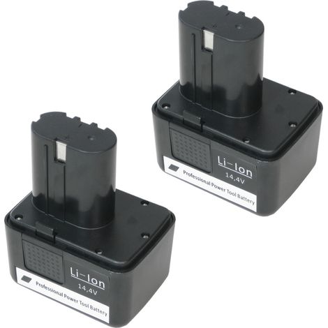 2x Trade-Shop Li-Ion Akku, 14,4V / 2000mAh / 28,8Wh für Würth Akku-Blindnietgerät ANG 14 ANG14 Einnietmutterngerät ANG 310 ANG310 ersetzt Würth 070091513, 070091526, G14 (1/4)