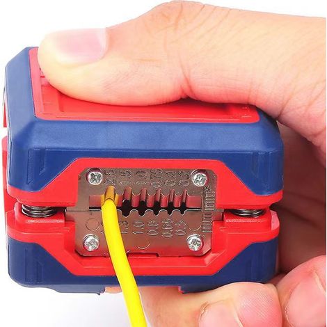 Abisolierbox, professionelle multifunktionale Abisolierzange, Kabel- und Drahtabisolierzange, Miniatur-Drahtschneider. (1/5)