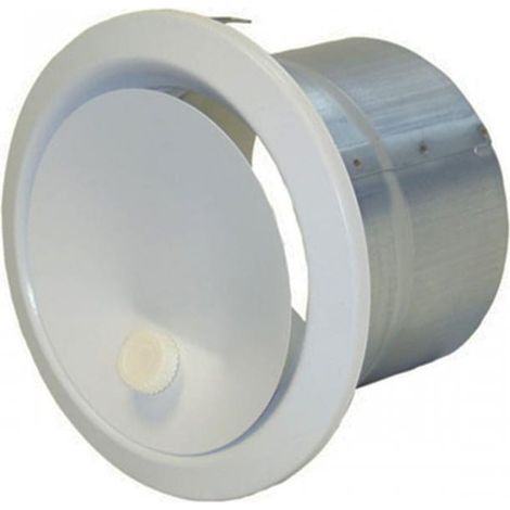 Bouche VMC soufflage directionnelle Ø 125 mm – Manchon 100 mm à 3 griffes – Coloris blanc pour espaces confinés – DMO (1/2)