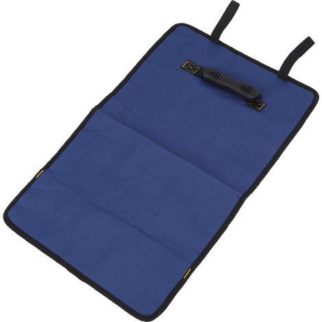 Sac à outils général grande capacité en tissu Oxford, pochette enroulable pour outils de réparation (bleu) (1/5)