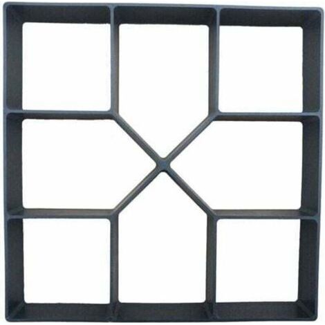 Moule à Pavage Plastique 40 x 40 cm pour Garden Terrasse Allée Patio Jardin Trottoirs Chemin de Pavage en Ciment Béton Moule à Pavé Réutilisable Moule de Coffrage Bricolage--INHHUB (1/4)