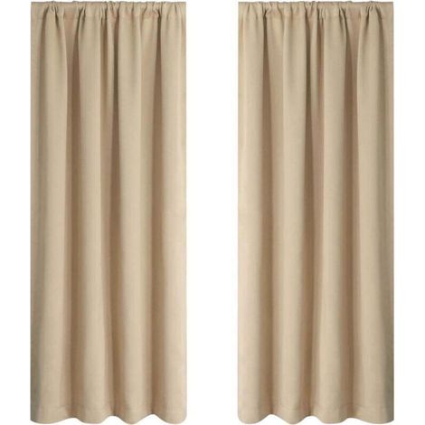Rideaux Occultants pour Chambre et Salon - Isolants Thermiques Assombrissants - 37.8 x 53.9 Pouces (96x137cm)