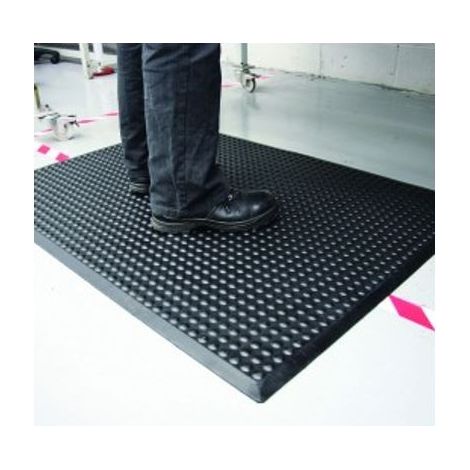 Rs Pro – Tapis de sécurité anti fatigue 0.9m x 600mm x 16mm – Caoutchouc granité – Anti-dérapant pour espaces de travail – Prix pour 1