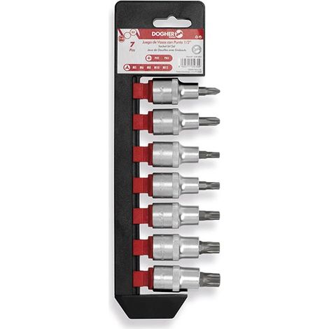 Lot de 7 douilles PH & XZN 1/2 Tip  DOGHER 539-051