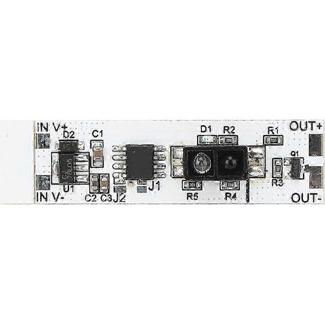 Détecteur infrarouge à réflexion pour lampe LED de placard, module interrupteur sans contact avec balayage de main, alimentation DC5V-12V, capteur de proximité pour meuble, kit de commutation automati (1/3)