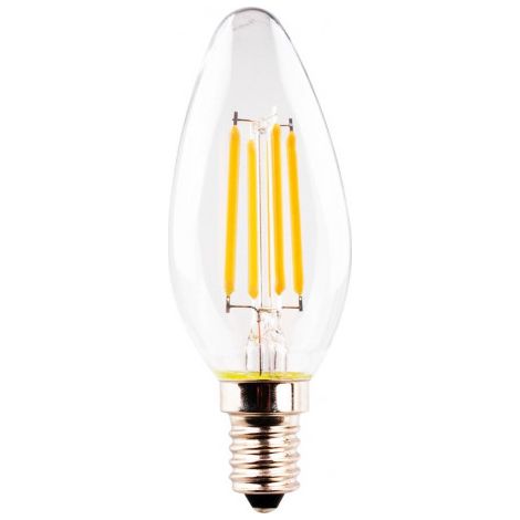 Ampoule Bougie LED 4.5W (40W) E14 470lm 2700K Rétro LED HD Bougie LED 4.5W (40W) (1/4)