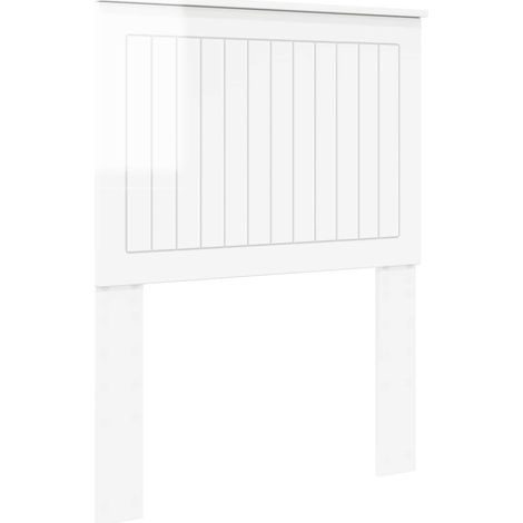Maison Exclusive - Testiera con testiera Bianco Lucido 75 cm Legno multistrato (1/5)