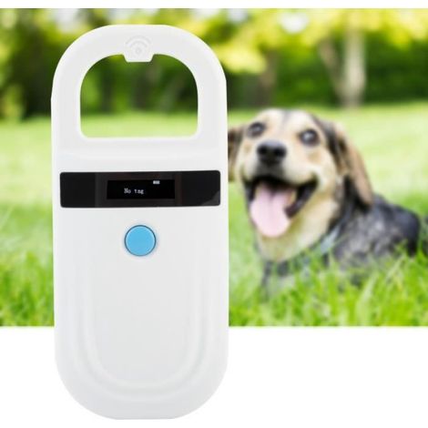 Lecteur de puces RFID, scanner de puces d'identification pour animaux de compagnie avec affichage OLED de luminosité élevée de 0, (1/4)
