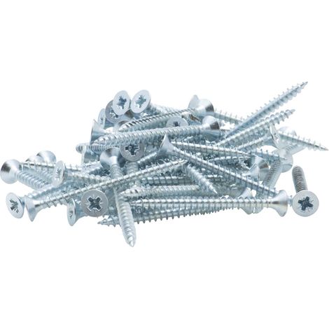Vis à bois tête fraisée PZ zinguée Viswood filet partiel 5x70 mm (x50 vis)