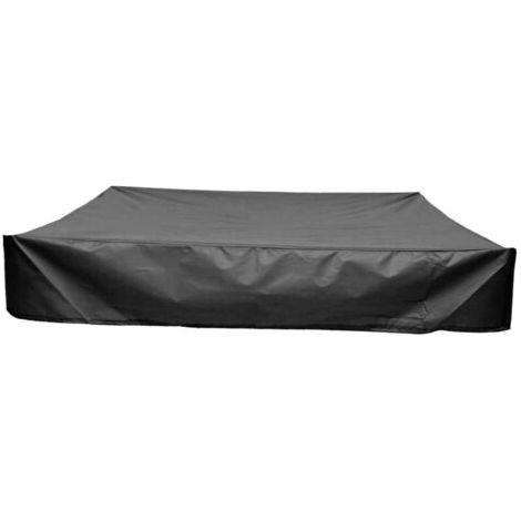Couverture pour bac à sable avec cordon de serrage pour protéger les jouets de la pluie et du soleil, 120 cm x 120 cm x 20 cm, durable et facile à utiliser, convient aux bacs à sable des garçons et de (1/5)