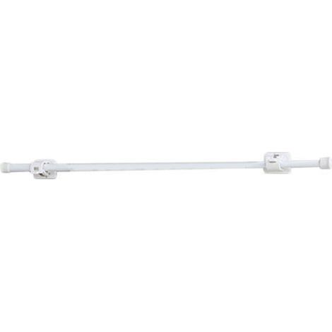 Tie à rideau avec supports Télescopes Télécopieur de support fiable Ensemble pour la cuisine de salle de bain 50 à 90 cm 1 + Crochets (1/5)
