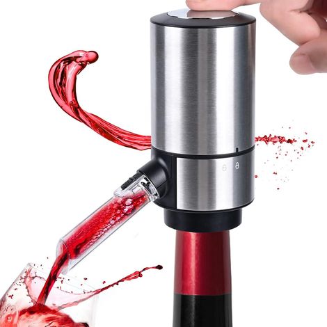 Aérateur de vin électrique, carafe verseur automatique, pompe à vin sans effort, distributeur de vin pour amateur, cadeau idéal pour passionnés ou usage personnel. (1/5)