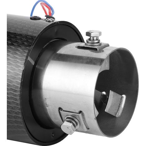 Bouchon d'échappement LED bleu pour tuyau d'échappement, diamètre entrée 63mm sortie 90mm