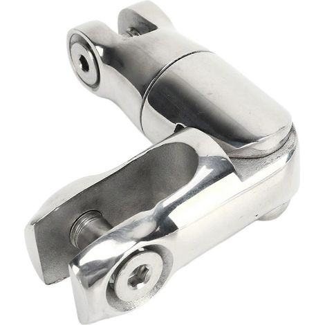 Connecteur de chaîne d'ancre en acier inoxydable marin, 1/4 po - 5/16 po, antirouille, finition brillante, 3200 lb, compatible avec les chaînes de 6 à 8 mm. (1/5)