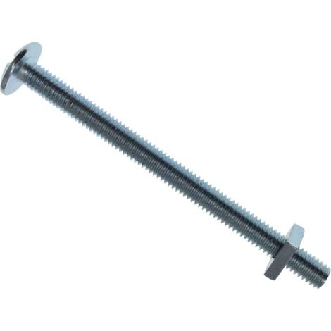 METALMATE Roofing Bolt & Nut Zp M6 x 80mm Box 25