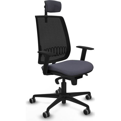 Chaise de bureau piqueras y crespo alares noir ergonomique 120kg (1/2)