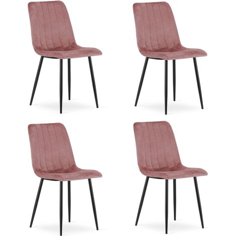 Leobert Krzesło LAVA Samtstuhl rosa 44 cm breit