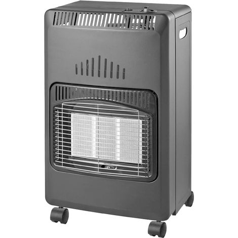 Stufa ad Infrarossi a Gas GPL Nera FERLIVING - 42x37x74h cm (1/5)