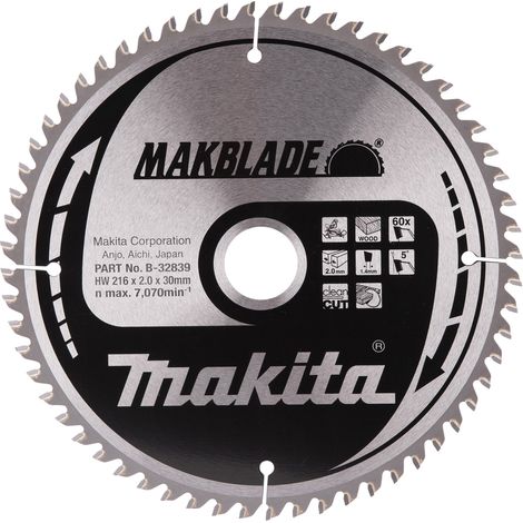 MAKITA MAKBLADE SAEGE LAME - 216 MM X 30 MM - OZ B 32839 B-32839 (1/4)