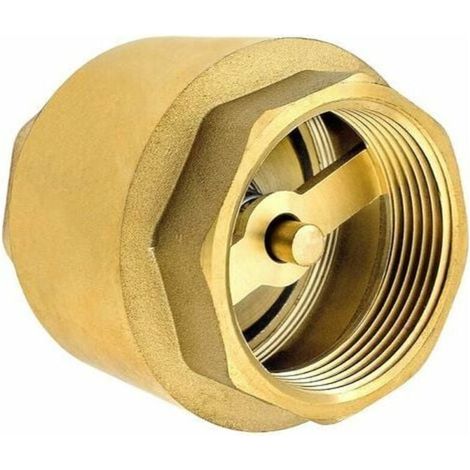 Clapet anti-retour de 1/2 pouce en laiton de haute qualité robuste, antirouille et étanche pour une pompe, une fontaine, une machine à laver, un jardin, des mégots de pluie, un baril