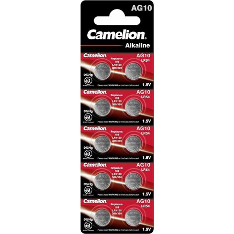 LR1130/389/390/LR54 Blister de 10 Piles 0% de Mercure (1/5)