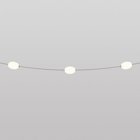 Creative Cables - Catena luminosa 3 punti luce da esterno IP67 Grigio - Marina3 (1/4)