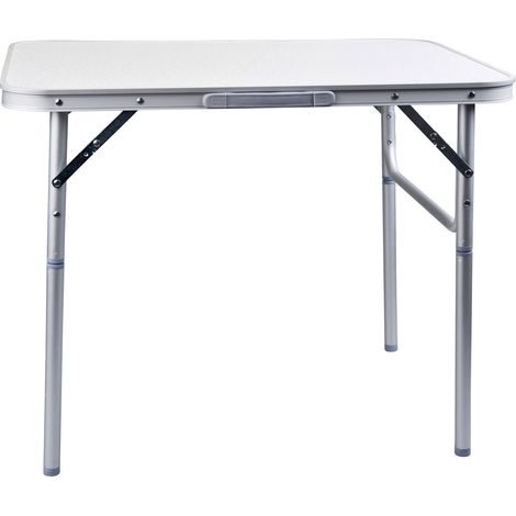 Spetebo – Table de camping pliable en aluminium 75 x 55 cm – Réglable de 25 à 59 cm – Idéale pour pique-nique et jardin