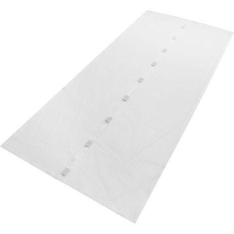 Porte moustiquaire magnétique auto-fermante, cadre complet, moustiquaire verticale renforcée anti-insectes, rideau blanc 210x100cm (1/5)