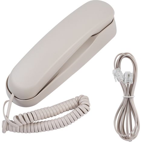 Téléphone d'extension étanche pour hôtel et salle de bain familiale, sans identification d'appelant.