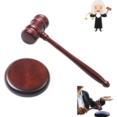 1 pièce - Don du président - Don du juge - Don du président - Don du président avec bloc frappant - Convient aux juges, avocats (1/5)