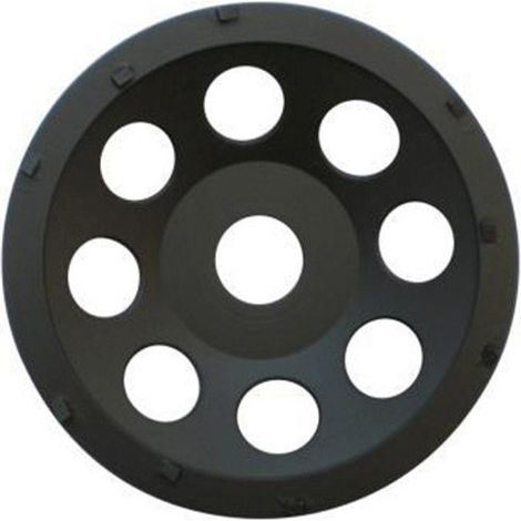 Plateau de Surfaçage PCD BLACK GRINDER D.180 x Al. 22,23 mm x 12 PKD 1 mm - Epoxy, Colle, Béton, Peinture - Diamwood (1/2)