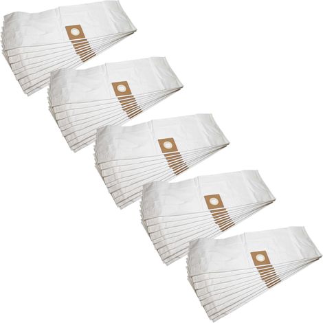 vhbw 50x sacchetto sostituisce Kärcher 6.904-123 per aspirapolvere - in microfibra, 38cm x 32cm, bianco (1/4)