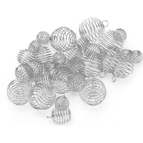 Anneaux métalliques pour tresses, accessoires de coiffure pour dreadlocks, anneaux pour tresses argentés (1/5)