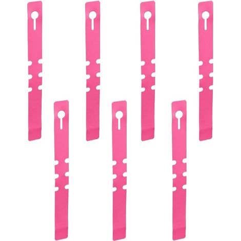 Lot de 100 étiquettes de plantes en plastique rose réglables à suspendre autour des arbres de jardin, étiquettes de nom pour graines, légumes, fleurs en pot, jardinage, 2 x 21 cm (1/5)