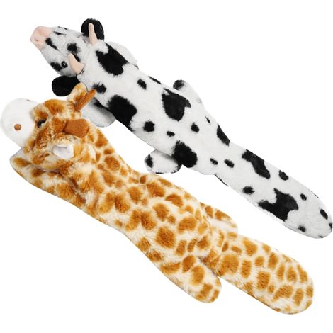 Jouet en Peluche pour Chien sans Rembourrage Lot de Jouets à Mâcher Squeaky avec Sifflet Intégré pour Chiens de Petite et Moyenne Taille (1/4)