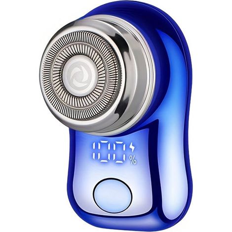Rasierer – Elektrorasierer – Mini-Elektrorasierer – Doppelklinge – USB-Anschluss – Digitalanzeige – 3 Stufen einstellbar – Tragbar – Ideal für Geschäftsreisen und als Geschenk – Reisebegleiter – Stilv (1/5)
