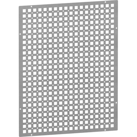 Rejilla universal PRISMASET 18-24 módulos, 1 fila, montaje en 2 posiciones, acero galvanizado
