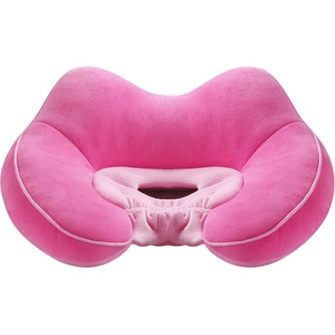 Cojín de asiento ergonómico de espuma viscoelástica para aliviar el dolor de coxis y espalda, para sillas de oficina y de coche. (1/5)