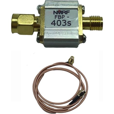 403-MHz-Bandpassfilter für Empfänger – Leistungsverbesserung mit Adapter und Kabel (1/4)
