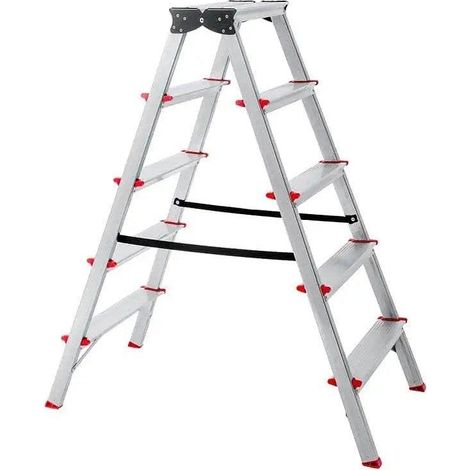 Philips Klappbare Doppelstehleiter Silber Leicht