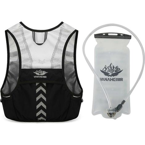 Gilet d'hydratation pour la course à pied, sac d'hydratation portable pour l'extérieur, sacoche de vélo résistante aux éclaboussures avec 2 litres d'eau