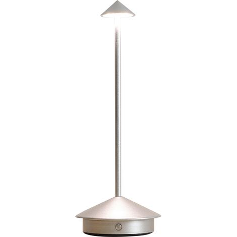 Ortviai Lampe de table LED en forme de champignon – lampe d'ambiance tactile, gradation infinie et 3 teintes, batterie 1800 mAh (1/5)