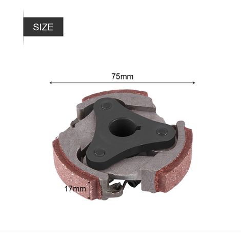 Kupplungsbelag mit 3 Federn für 2-Takt-Motorräder mit 47 cm³ und 49 cm³ Hubraum, Mini-Pocketbikes, Dirtbikes, Quads und Roller (1/5)