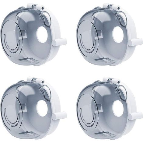 AGE Bouton cuisinière couvercle de cuisine universel sécurité bébé four four à gaz bouton de protection serrure enfants sécurité multifonctions outils de cuisine (4 PCS) (1/5)
