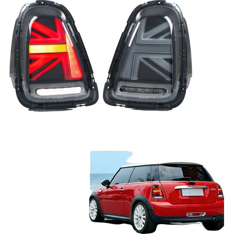 Conjunto de luces traseras, lente ahumada, luz diurna LED, voltaje de 12 V, potencia de 35 W, compatible con Mini Cooper R56 R57 R58 R59 (1/5)
