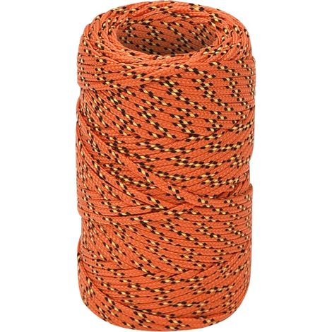 Corde de bateau, Corde de Chanvre, pour la Décoration, le Bricolage, le Jardinage Orange 2 mm 25 m Polypropylène OIB2936E (1/5)