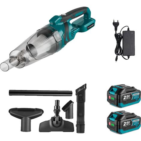 Aspirapolvere elettrico, senza fili, potente aspirazione, set di 2 batterie, spina europea 100V-240V (1/2)