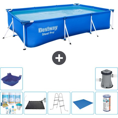 Bestway Bestway Steel Pro Rectangulaire - 300x201x66 cm - 8-pièces S22083 (1/5)